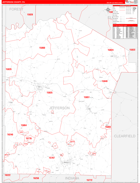 Jefferson County Zip Code Map Map 2137