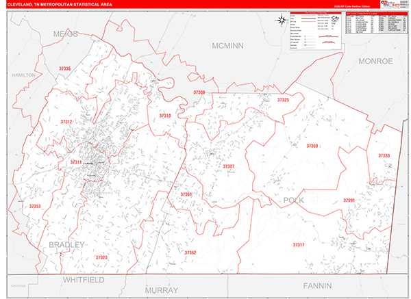 Cleveland Metro Area Wall Map
