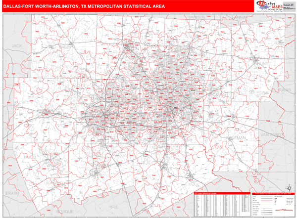 Zip Code Map Of Arlington Texas