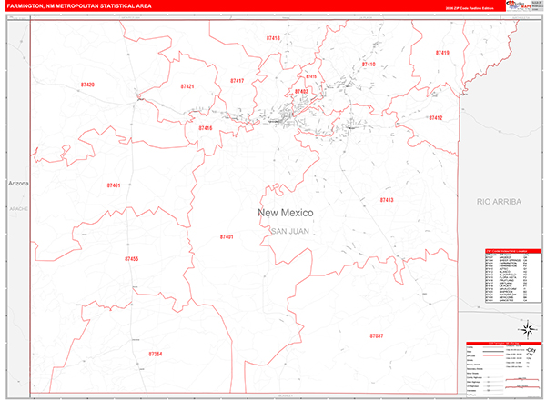 Farmington Metro Area Wall Map