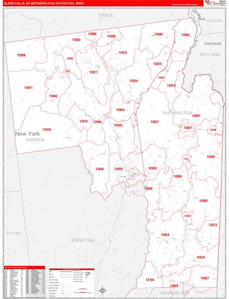 Maps of Glens Falls Metro Area New York - marketmaps.com