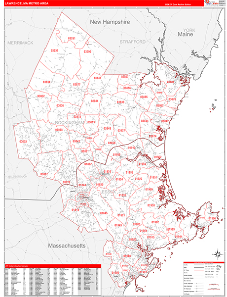 Lawrence Metro Area Wall Map