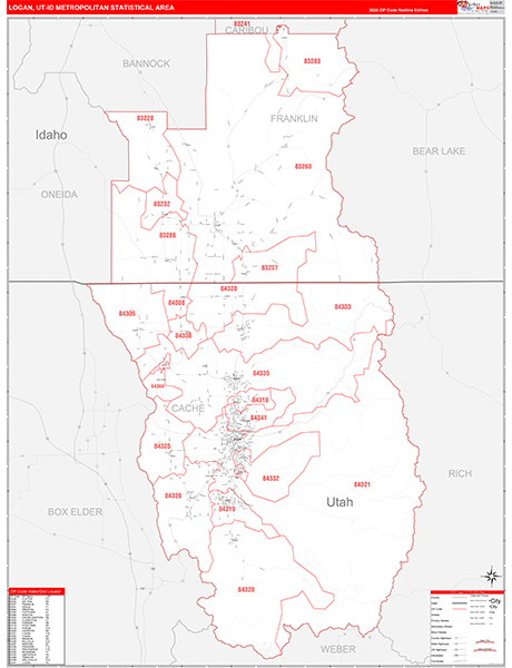Logan Metro Area Wall Map