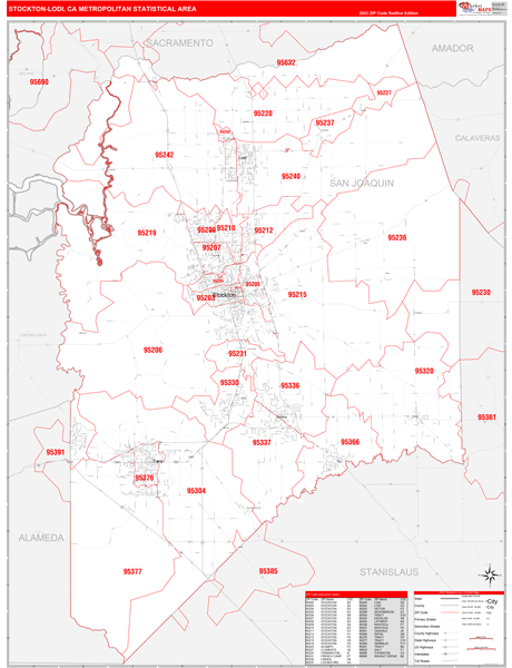 Maps of Stockton-Lodi Metro Area California - marketmaps.com