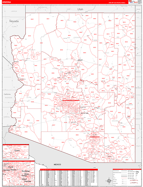 Arizona Zip Code Map