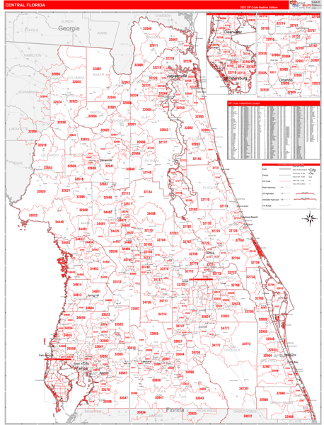 Florida Central Sectional Map
