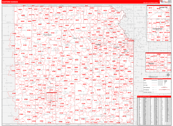 Kansas Eastern Sectional Map