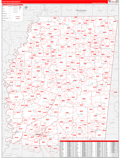 Mississippi Northern Sectional Map