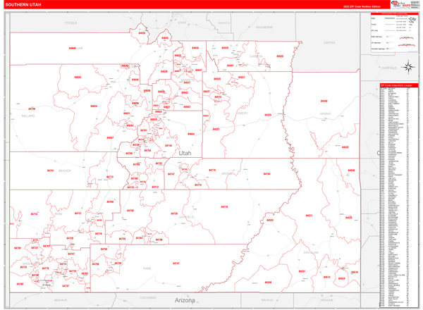 Utah Southern Sectional Map