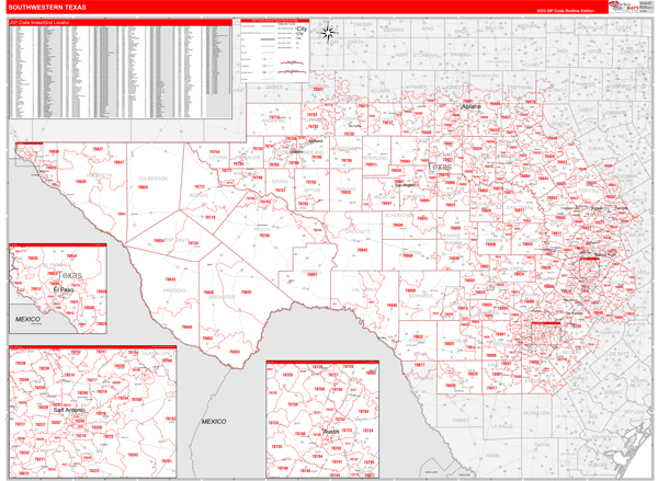 Texas South Western Sectional Map