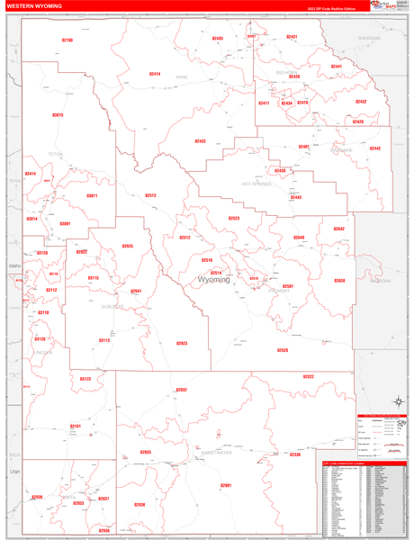 Wyoming Western Sectional Map